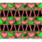 #663 CLEAR- 20oz -Watermelon Hearts 9.4" x 8" Pattern Vinyl Wrap